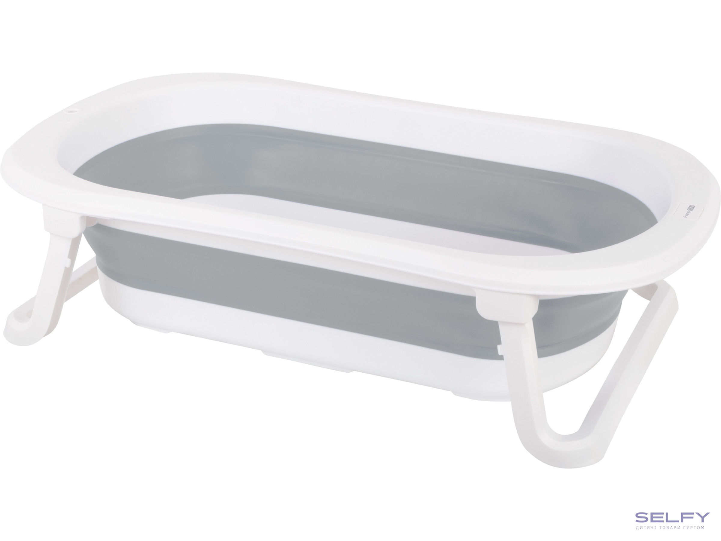 Ванна складна дитяча FreeON foldable Grey-White, Фото 3
