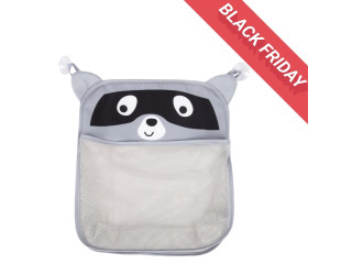 Дитяча сумка-органайзер у ванну кімнату на присоску FreeON Racoon, grey