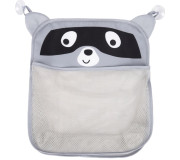 Дитяча сумка-органайзер у ванну кімнату на присоску FreeON Racoon, grey