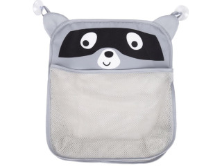 Детская сумка-органайзер в ванную на присоску FreeON Racoon, grey