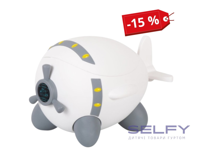 Дитячий горщик FreeON Plane, white - grey, Фото 1