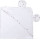 Рушник дитячий з капюшоном і вушками Bubaba by FreeON White 75х75 см