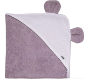 Рушник дитячий з капюшоном і вушками Bubaba by FreeON Lilac 100х100 см