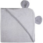 Рушник дитячий з капюшоном і вушками Bubaba by FreeON Grey 100х100 см