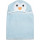 Рушник дитячий з капюшоном і вушками Bubaba by FreeON PENGUIN Light Blue 110х75 см