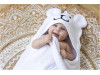 Рушник дитячий з капюшоном і вушками Bubaba by FreeON TEDDY White 110х75 см, Фото 7