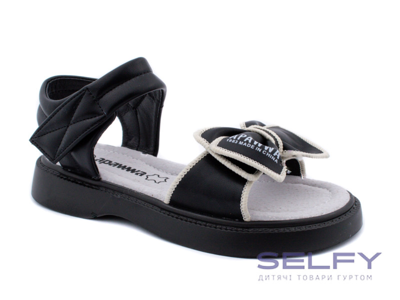 Босоніжки дитячі Apawwa NX339 black 32-37, Фото 1