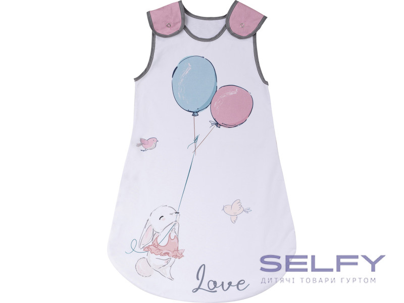 Спальний мішок дитячий Bubaba 0-6 м by FreeON bunny, pink, Фото 1