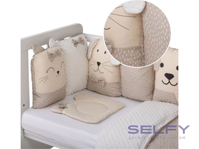 Комплект дитячої постільної білизни Bubaba by FreeON SLEEP QUARDIAN BEIGE (12 шт.), Фото 4