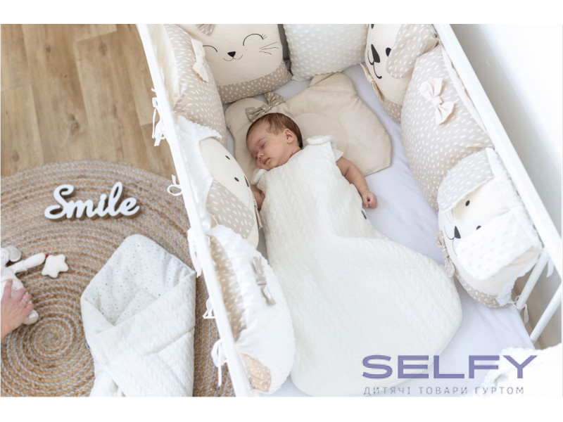 Комплект дитячої постільної білизни Bubaba by FreeON SLEEP QUARDIAN BEIGE (12 шт.), Фото 5