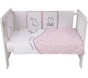 Комплект детского постельного белья Bubaba by FreeON TEDDY PINK (10 шт.)