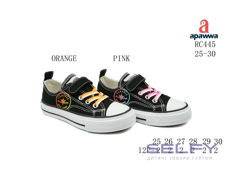 Кеди дитячі Apawwa RC445 pink 25-30, Фото 1