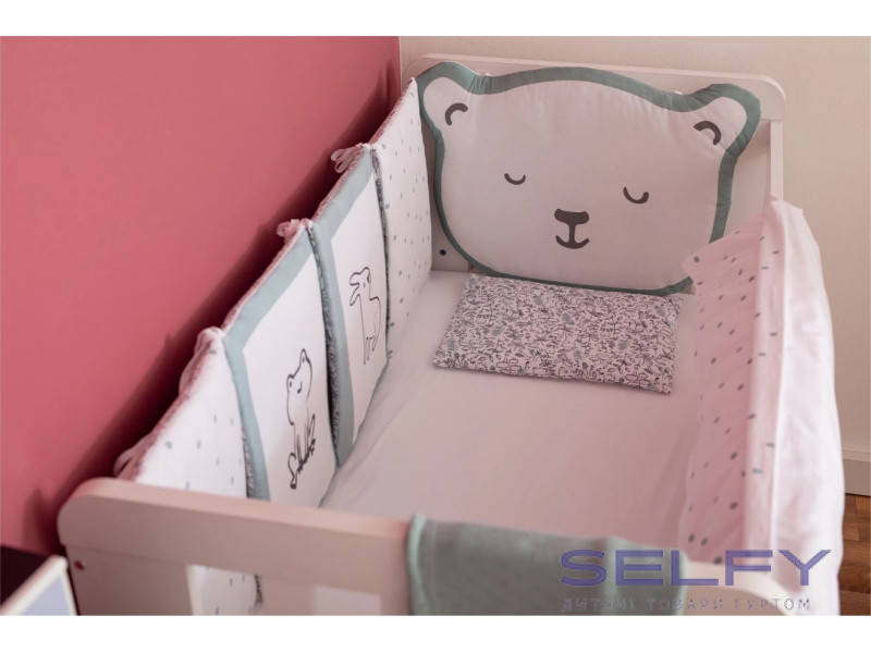 Комплект детского постельного белья Bubaba by FreeON TEDDY MINT (10 шт.), Фото 4