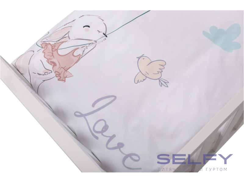 Комплект детского постельного белья Bubaba by FreeON BUNNY IN LOVE (6 шт.), Фото 6