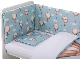 Комплект дитячої постільної білизни Bubaba by FreeON FLYING BUNNY BLUE (6 шт.)