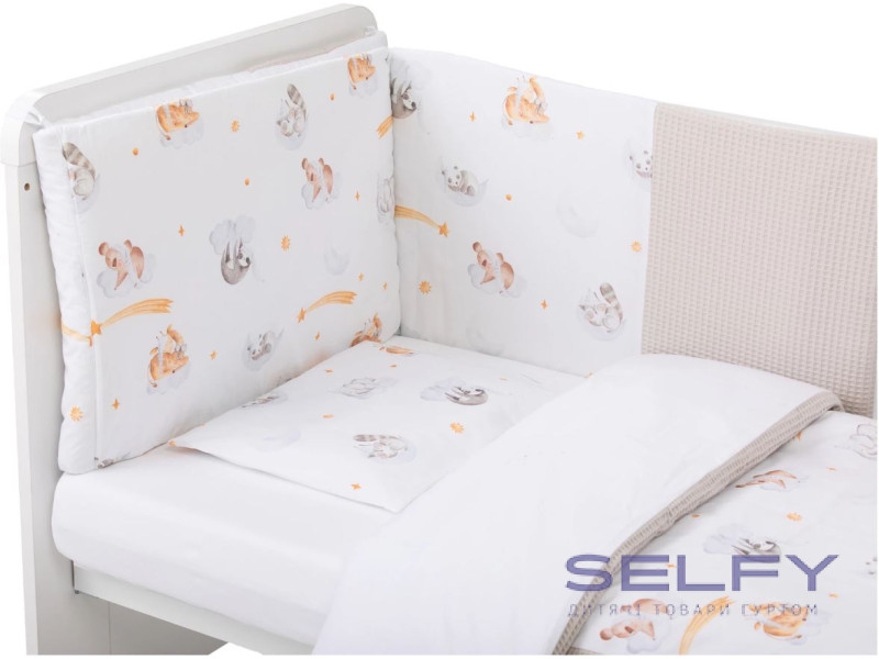 Комплект детского постельного белья Bubaba by FreeON SLEEPY ANIMALS (6 шт.), Фото 1