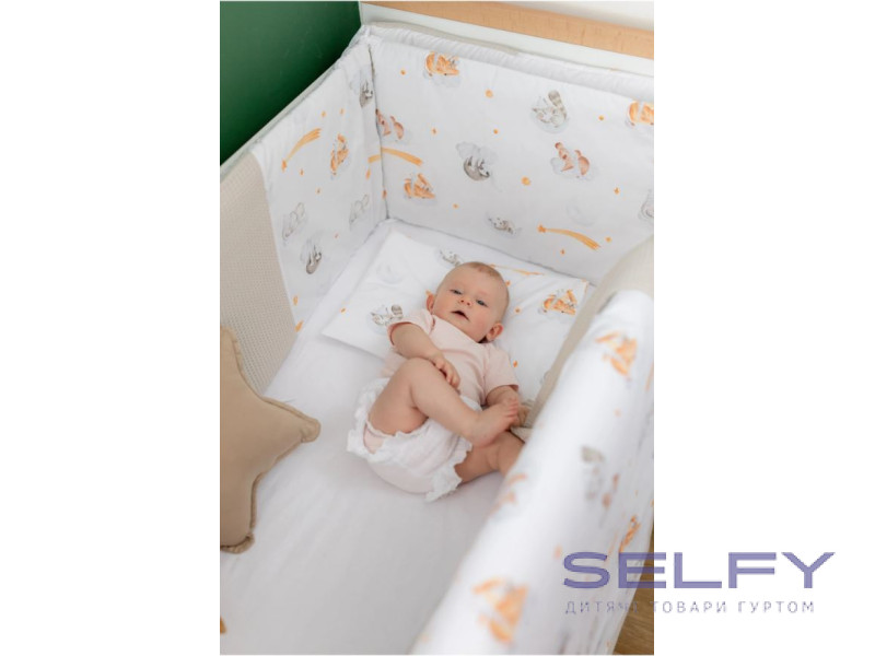 Комплект дитячої постільної білизни Bubaba by FreeON SLEEPY ANIMALS (6 шт.), Фото 7