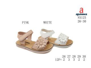 Босоніжки дитячі Apawwa NX125 white 26-30