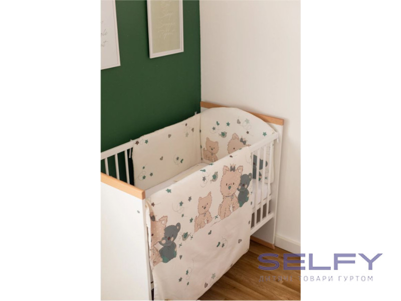 Комплект дитячої постільної білизни Bubaba by FreeON ROMANTIC TEDDY (6 шт.), Фото 6