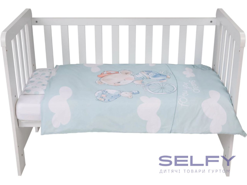 Комплект дитячої постільної білизни Bubaba by FreeON FOLLOW YOUR DREAMS (2 шт.), Фото 4