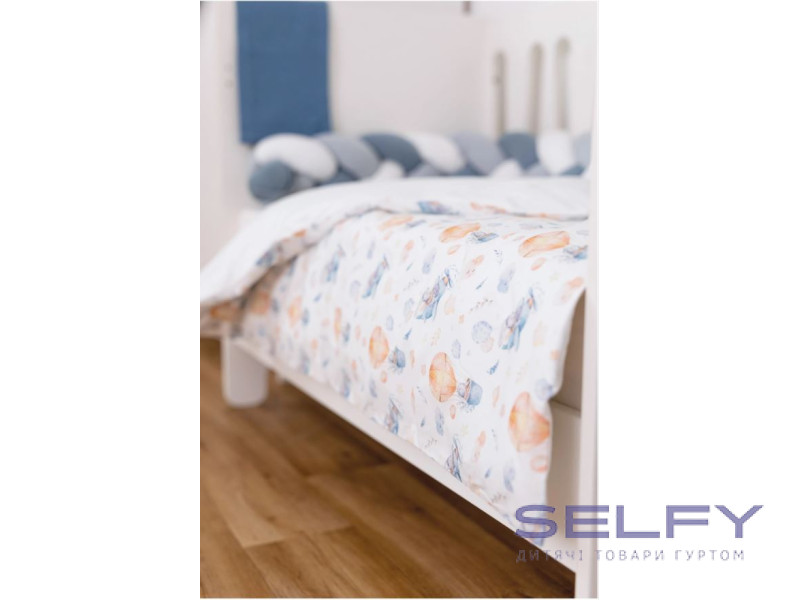 Комплект дитячої постільної білизни Bubaba by FreeON BUNNY SKY LIFE (2 шт.), Фото 3