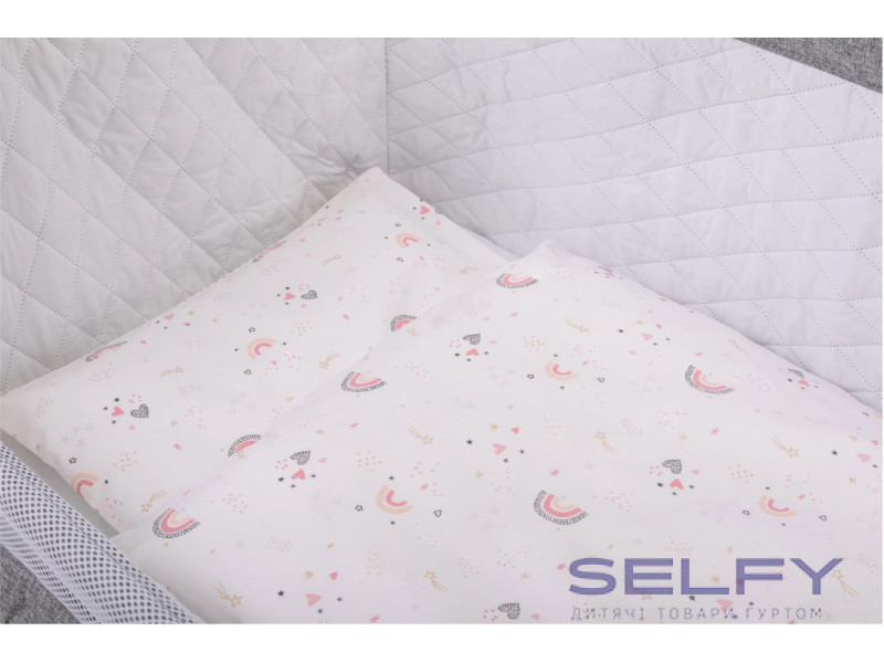 Комплект дитячої постільної білизни Bubaba by FreeON RAINBOW PINK (5 шт.), Фото 4