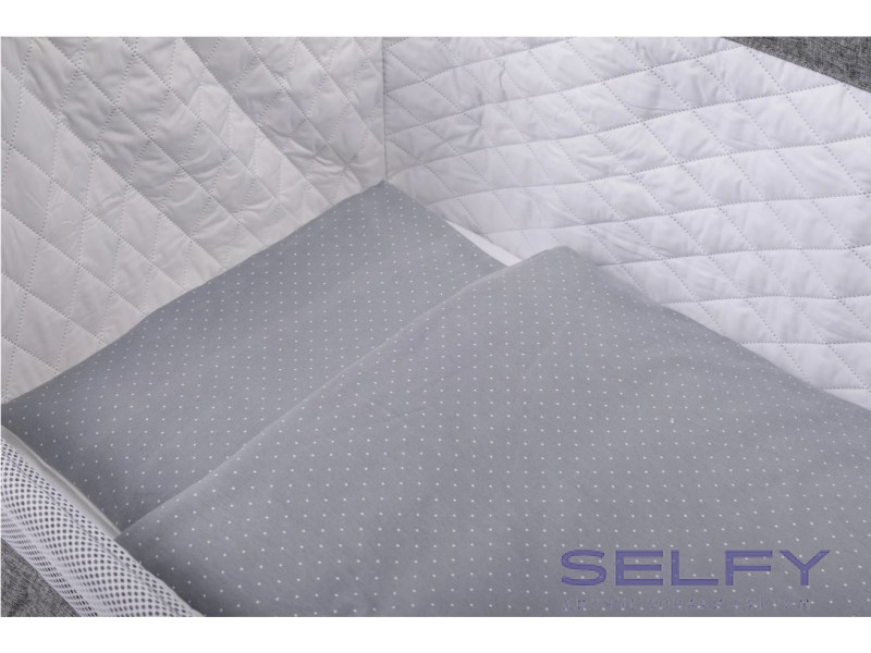 Комплект детского постельного белья Bubaba by FreeON DOTS GREY (5 шт.), Фото 4