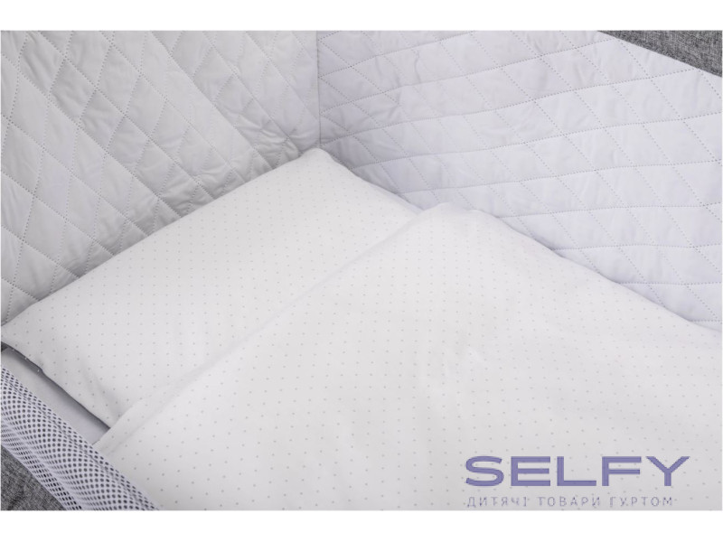 Комплект дитячої постільної білизни Bubaba by FreeON DOTS GREY (5 шт.), Фото 1