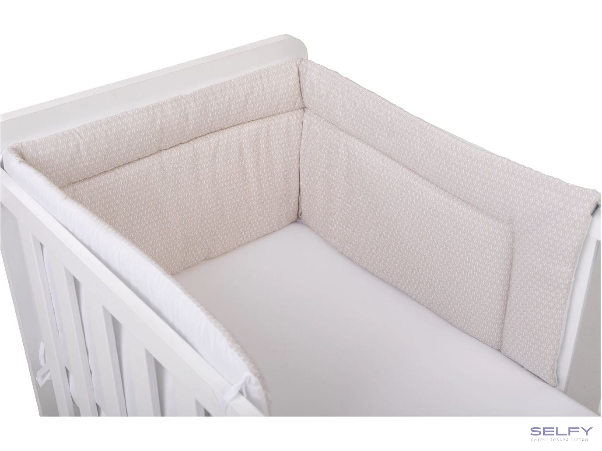 Бортик для дитячого ліжечка Bubaba by FreeON BEIGE 190х40 см, Фото 1