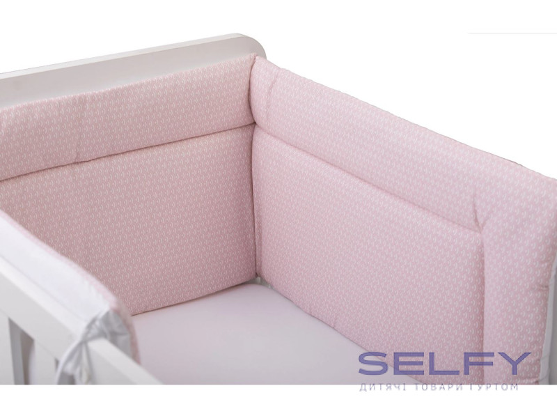 Бортик для дитячого ліжечка Bubaba by FreeON PINK 190х40 см, Фото 1