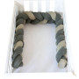 Бортик-косичка для дитячого ліжечка Bubaba by FreeON GREY 235х15 см