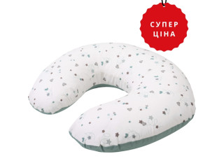Подушка Bubaba by FreeON GREEN STARS 70х60 см, white - green