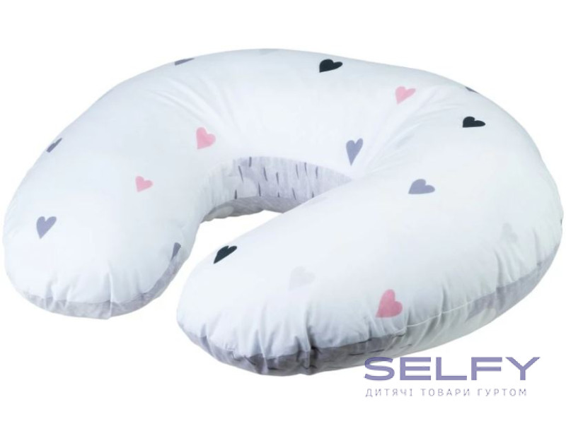 Подушка Bubaba FreeON Hearts and Clouds 70х60 см, grey, Фото 3