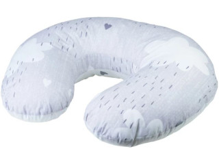 Подушка Bubaba FreeON Hearts and Clouds 70х60 см, grey
