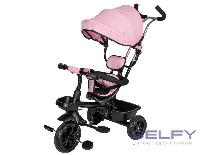 Триколісний дитячий велосипед Free2Move Sport Black Pink, Фото 3
