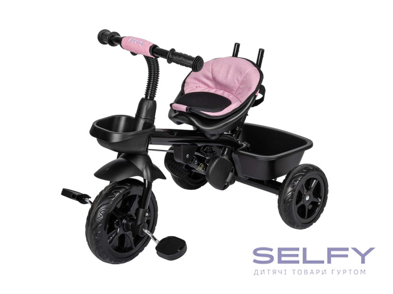 Трехколесный детский велосипед Free2Move Sport Black Pink, Фото 5