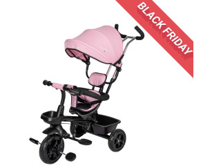 Триколісний дитячий велосипед Free2Move Sport, black - pink