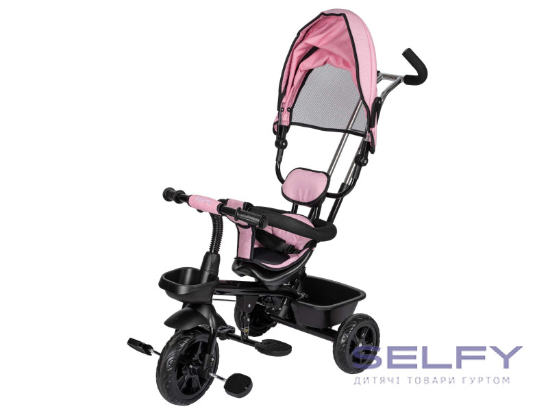 Триколісний дитячий велосипед Free2Move Sport, black - pink, Фото 5