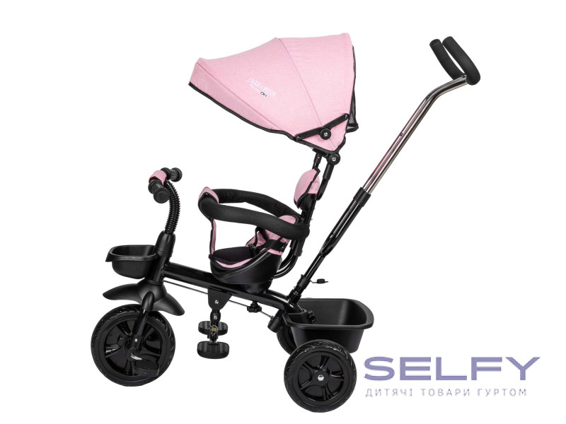 Триколісний дитячий велосипед Free2Move Sport, black - pink, Фото 7