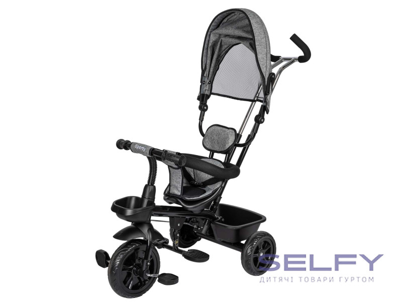 Триколісний дитячий велосипед Free2Move Sport Black Grey, Фото 4