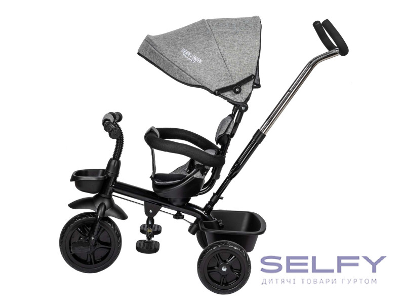 Триколісний дитячий велосипед Free2Move Sport, black - grey, Фото 7