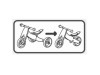 Біговел Free2Move 2 в1, brown - white, Фото 8