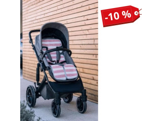 Подкладка для коляски и автокресла FreeON pink-white