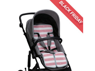 Підкладка для коляски та автокрісла FreeON, pink - white