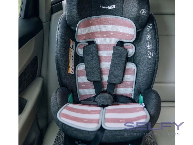 Підкладка для коляски та автокрісла FreeON, pink - white, Фото 3