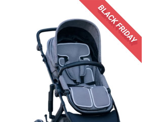 Підкладка для коляски та автокрісла FreeON, grey - white