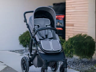 Подкладка для коляски и автокресла FreeON, grey - white