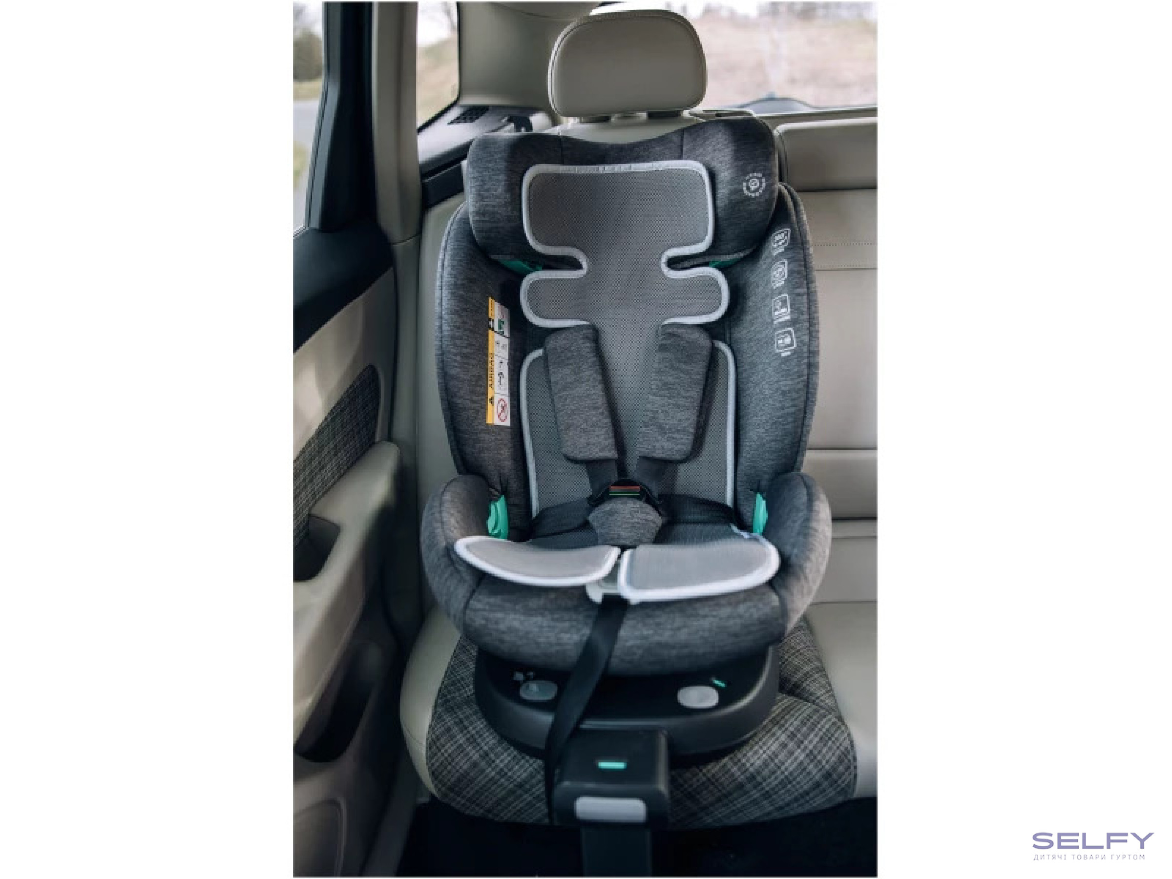 Підкладка для коляски та автокрісла FreeON, grey - white, Фото 5