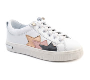 Кросівки Ш-516 біла шкіра, зірки 29-39