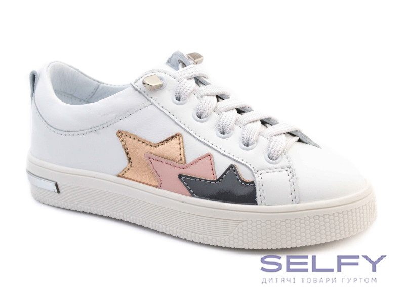 Кросівки Ш-516 біла шкіра, зірки 29-39, Фото 1